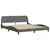 Vidaxl Posteljni okvir Dover temno siv 180x200 cm blago