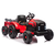 Akumulatorski traktor s prikolico rdeča 24 V