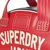 Superdry RETRO ALUMNI BOWLING BAG Rdeča