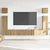 6-dijelni set TV ormarića montiran na zid Artisan Oak