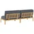 Set sofe Antracit 240 x 92 x 69 cm Čvrsto drvo akacije