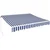 Tenda zidna 3,95x3m,belo/plava