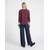 Vila VIRIL V-NECK L/S Bordo