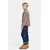 Pulover Didriksons EXA KIDS HALF Z rjava barva, 505638