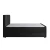 Livetastic BOXSPRING POSTELJA 180 cm  x 200 cm , karton, leseni material črna
