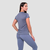 GymBeam Women‘s Mesh T-Shirt Essence Denim Blue