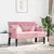 Chesterfield klupa Ružičasta 112 x 65,5 x 75 cm Baršun