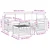 Set vanjskih sofa s jastukom 5 pcs Prirodna i svijetlo siva