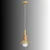 Opviq luster Elwood 20802-D, 1 × E27, zlatni