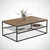 Hanah Home Etna Klub sto, 95x43x55cm, Braon