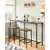 VEVOR Bar miza 1600x398x915 mm svetlo rjava črna