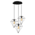 Opviq Luster Elmas-6296, 50 cm, 3xE27, Crni