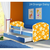 Drveni dječji krevet 160×80 s bočnom stranicom i dodatnom ladicom na izvlačenje - plavi - 27
