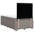 Vidaxl Box spring postelja z vzmetnico taupe 120x190 cm blago