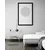 Plakat s paspartujem črno-bela Mandala - 60x90 white