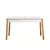 HANAH HOME Trpezarijski set Santiago White Green