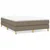 Greatstore Box spring posteljni okvir taupe 140x190 cm blago