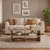 Hanah Home klub sto Rovel, 80,3 cm, prirodno drvo