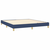 shumee Box spring postelja z vzmetnico modra 160x200 cm blago
