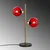 Opviq Stona lampa Benek-15-14561, 36x18x58 cm, IP20, Zlatno-crvene boje