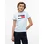 Tommy Jeans Majica  pastelno modra / rdeča / črna / bela