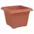 Saksije za biljke 6 pcs Crvena cigla 23 x 23 x 17,5 cm Plastika