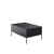 Hanah Home Klub sto Lord 90x40x60cm Antracit-Srebrni