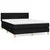 shumee Box spring posteljni z vzmetnico črn 140x190 cm blago
