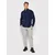 Reebok Flis Outerwear GR8963 Mornarsko modra Slim Fit