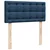 Vidaxl Box spring postelja z vzmetnico modra 90x190 cm blago