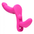 Strap U Double Take 10X Double Penetration Vibrating Strap-on Harness Purple