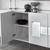 Hanah Home Komoda Paris 180x80x40cm Belo-Srebrna