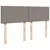 Vidaxl Box spring postelja z vzmetnico taupe 140x190 cm blago