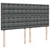 Vidaxl Box spring postelja z vzmetnico temno siva 200x200 cm blago