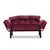 Atelier del Sofa Dvosed na razvlačenje Nitta 155x85x70cm Bordo