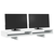 Stalak za monitor bijeli 100 x 27 x 15 cm od konstruiranog drva