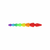 Toyjoy Analne kroglice Rainbow Heart Beads