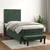 Vidaxl Box spring postelja z vzmetnico temno zelena 80x200 cm žamet