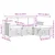 Set vanjskih sofa 4 kom. Prirodna i krem