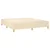 Vidaxl Box spring postelja z vzmetnico krem 160x200 cm blago