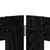 Vrata za pse s postoljem 2 pcs Crni hrast 80 x 60 cm