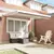 Nadstrešnica Bež 350 x 250 x 165 cm Poliester i aluminij
