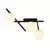 Plafonsko svetlo SMART 3xE14/10W/230V crno/belo