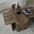 Hanah Home Set kafenih stočića, 105x35cm, Braon