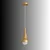 Opviq luster Elwood 20800-D, 1 × E27, zlatni