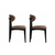 HANAH HOME Set 2 stolice Lionte Brown Black