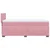 Vidaxl Box spring postelja z vzmetnico roza 80x200 cm žamet