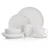 DUKA EVERYDAY krožnik za večerjo 26,5 cm bel porcelan