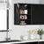 Vidaxl Viseča omarica Črni hrast 40 x 29,5 x 60 cm Konstruiran les