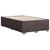 Vidaxl Posteljni okvir brez vzmetnice temno rjava 120x190 cm blago